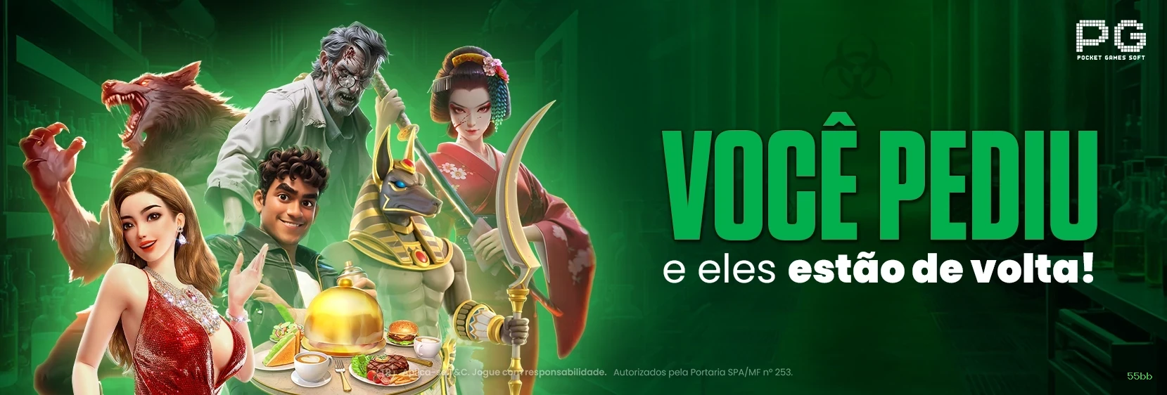 Controles de paJogonto e BRL em 55bb